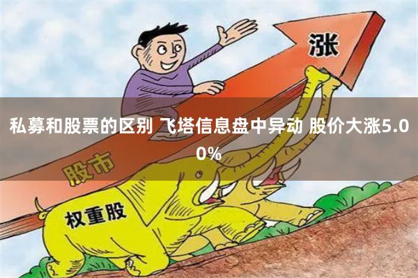 私募和股票的区别 飞塔信息盘中异动 股价大涨5.00%