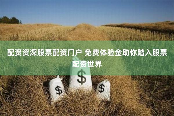 配资资深股票配资门户 免费体验金助你踏入股票配资世界